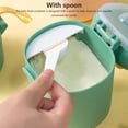 thumbnail image 5 of Baby Milk Powder Container Portable Dry Grains Storage Box Toddlers Food Snacks Supplement Sealed Dispenser Travel Outdoor Green Large, 5 of 10