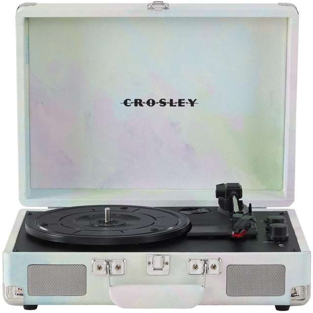 Tocadiscos Cruiser Plus Clásico Crosley Verde Acuarela Bluetooth 3 Velocidades