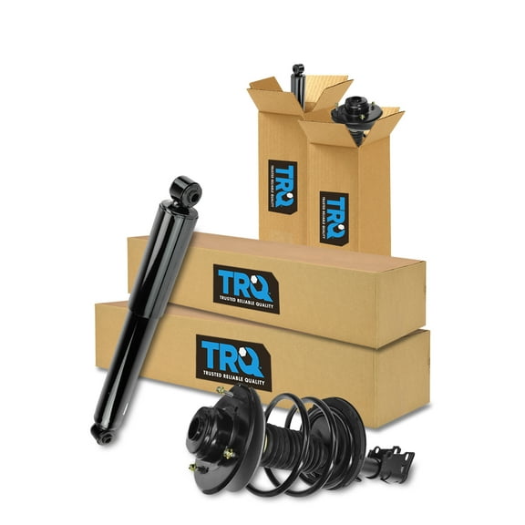 TRQ H165Strut & Spring Shock Front Rear Kit Set of 4 Fits Select Town & Country Grand Caravan