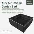 thumbnail image 2 of Tierra Verde 48-Inch x 48-Inch Raised Garden Bed for Patios or Decks, Black, 2 of 9