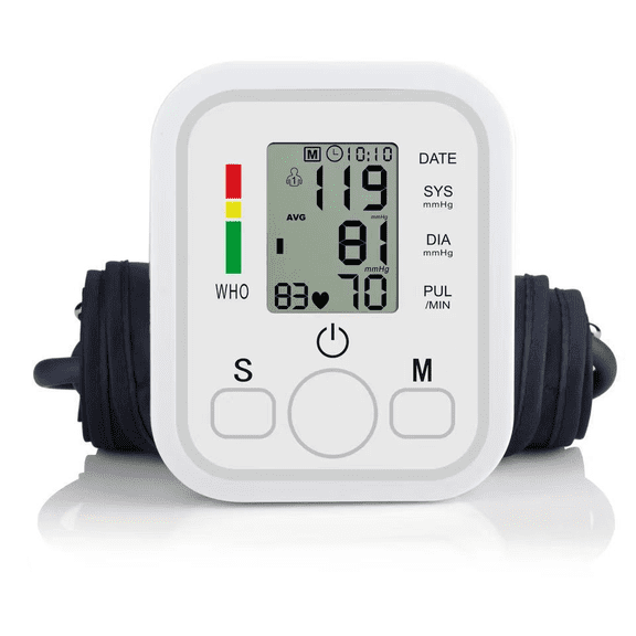 KSMOVIN Automatic Upper Arm Blood Pressure Monitor, Digital BP Machine with Voice Guidance, Large Display, Adjustable Arm Cuff and Memory for Home Use