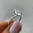 thumbnail image 4 of solitaire jewels 2.5CT Pear Moissanit Solitaire Engagement Ring For Women, 18K Rose Gold, 4 of 6