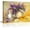 Yellowish Purple Flowers, variant on Stunning Nature Scenery Wall Art for Bedroom,Yellow Tree Landscape Painting Print Artwork Decor,Elegant Nature Plant Bathed in Sunlight,Bracket Fixed Canvas Wall Art Ready to Hang,Inner Frame(12x16)