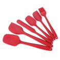 thumbnail image 1 of Juego de espátulas de silicona de grado alimenticio, espátulas antiadherentes resistentes al calor para cocinar, hornear, mezclar, hornear, herramientas de horneado, 6 piezas, 1 of 4