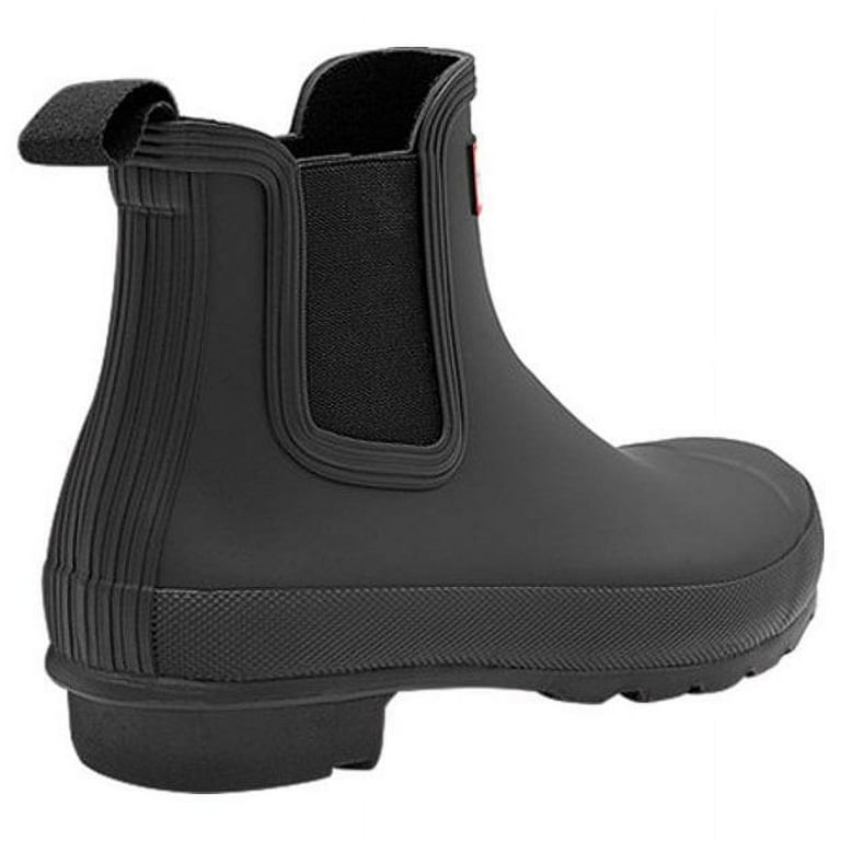 Hunter Original Waterproof Chelsea Rain Boot Black US 5