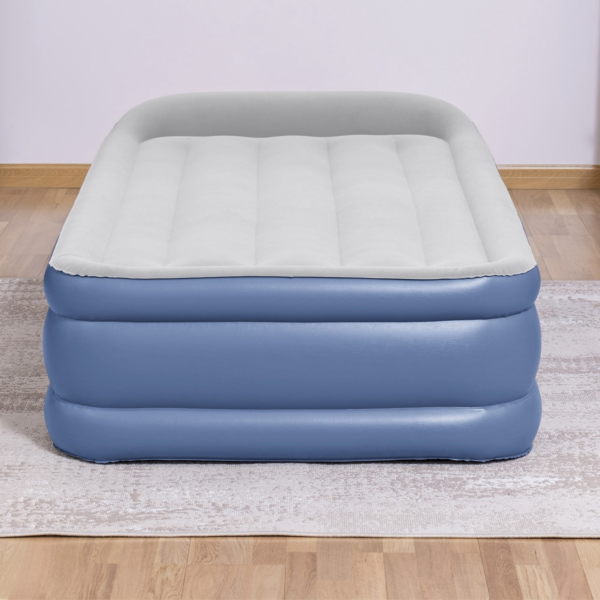 Bestway Tritech Air Mattress Twin 18” with Built-in AC Pump and Antimicrobial Coating