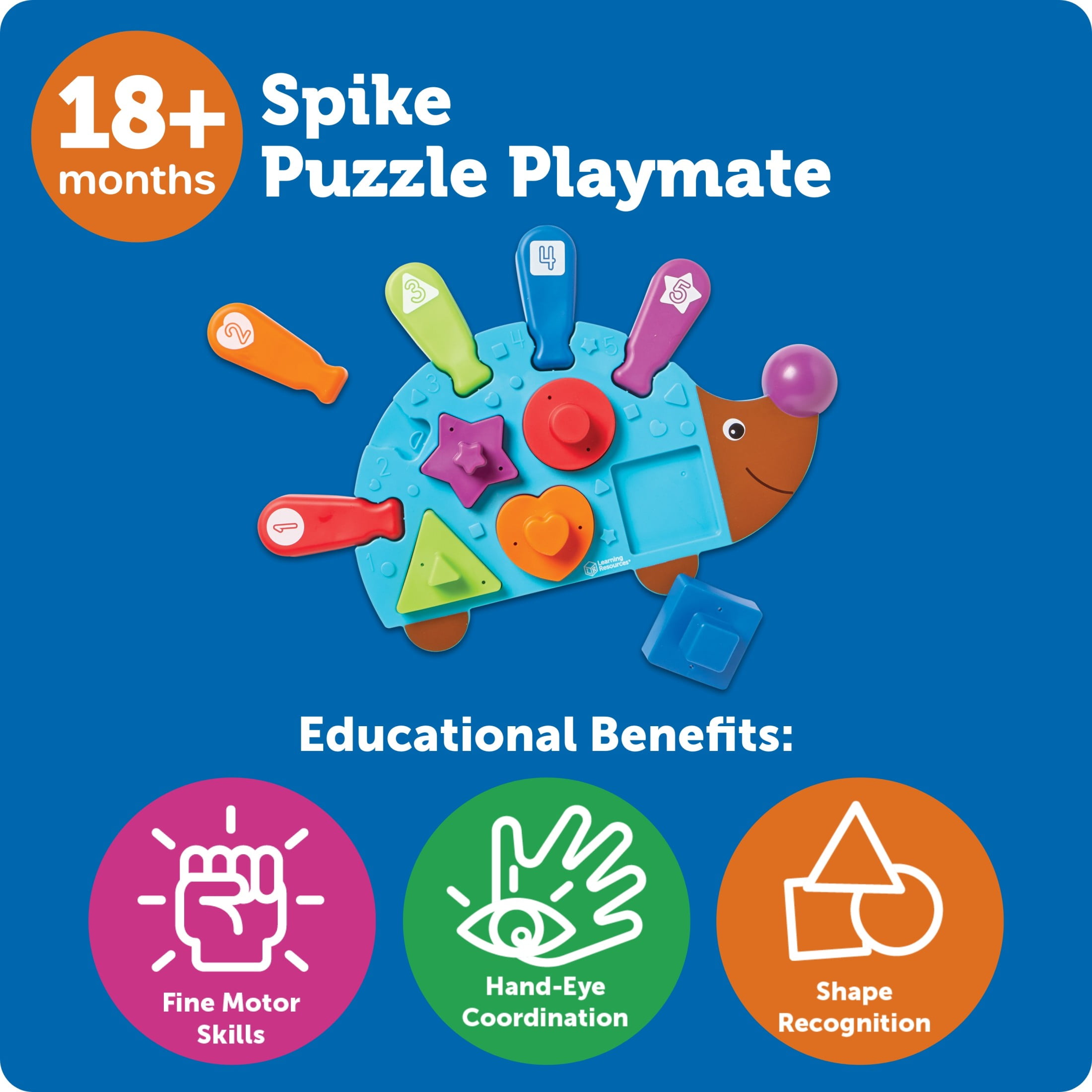 Learning Resources Spike the Fine Motor Hedgehog Puzzle Playmate