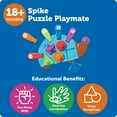 thumbnail image 5 of Learning Resources Spike the Fine Motor Hedgehog Puzzle Playmate  Fine Motor Game Color and Shape Recognition Ages 18 months, 5 of 6