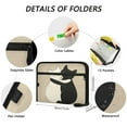 thumbnail image 3 of Organ Folder 14.2 x 0.8 x 10.6 Inches 13 Separate Pockets A4 Size Documents Folder A Sort Storage File Manager For The Home Office Cuddle Cat, 3 of 7