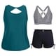 thumbnail image 2 of Traje de Baño de Corte Alto para las Mujeres Traje de Baño de Cintura Alta para las Mujeres Moda Color Sólido con Cojín de Pecho sin Soporte de Acero Traje de Baño Dividido con Cordón Suelto, 2 of 6