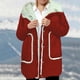 thumbnail image 4 of HongQid Womens Quilted Puffer Jacket Hooded Long Sleeve Zip Up Winter Coat Lightweight Warm Jackets with Pockets, 4 of 5