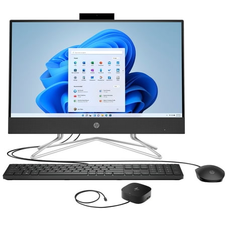 HP 22-df10266t PC Home/Business All-in-One (Intel i3-1115G4 2-Core  21.5in 60Hz Full HD (1920x1080)  Intel UHD  32GB RAM  2TB PCIe SSD  Win 11 Pro) with G2 Universal Dock