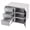 19.1"D x 28"W x 22"H, variant on Stainless Steel Outdoor Kitchen Trash Drawer with Sliding Track, Pull-Out Outdoor Kitchen Propane Drawer, Interior Storage, Roll-Out Trash Bin for Patio Outdoor Grill Kitchen