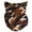 Brown Camo, variant on Top Headwear Multifunctional Face Covering Neck Gaiter Scarf - Dark Green