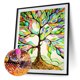 thumbnail image 2 of Taladro de diamante colorido árbol 5D DIY pintura Kits completo redondo pared decoración arte artesanía FLhrweasw Nuevo, 2 of 9