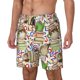 thumbnail image 1 of Balery Owl Back To School Bañador para hombre, shorts de playa de secado rápido con entrepierna y forro de compresión-Large, 1 of 6