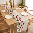 thumbnail image 3 of Spring Floral Table Runner - 72 Inch Long, Kitchen Dining Table Runner Dresser Scarves, Vintage Botanical Summer Farmhouse Decor for Coffee Tables Wedding Party Banquet, 3 of 8