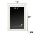 thumbnail image 2 of Ilyapa Rustic Wooden Magnetic Kitchen Chalkboard Sign - 20x30 Inch White Framed Wall Hanging Chalk Board for Farmhouse Decor, Wedding, Restaurant Menu, 2 of 7