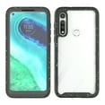 thumbnail image 3 of for Motorola Moto G Fast (2020) Clear Case Phone Case Dual Layer Full-Body Rugged Clear Back Case Drop Resistant Shockproof Case with Built In Screen Protector (Black), 3 of 4