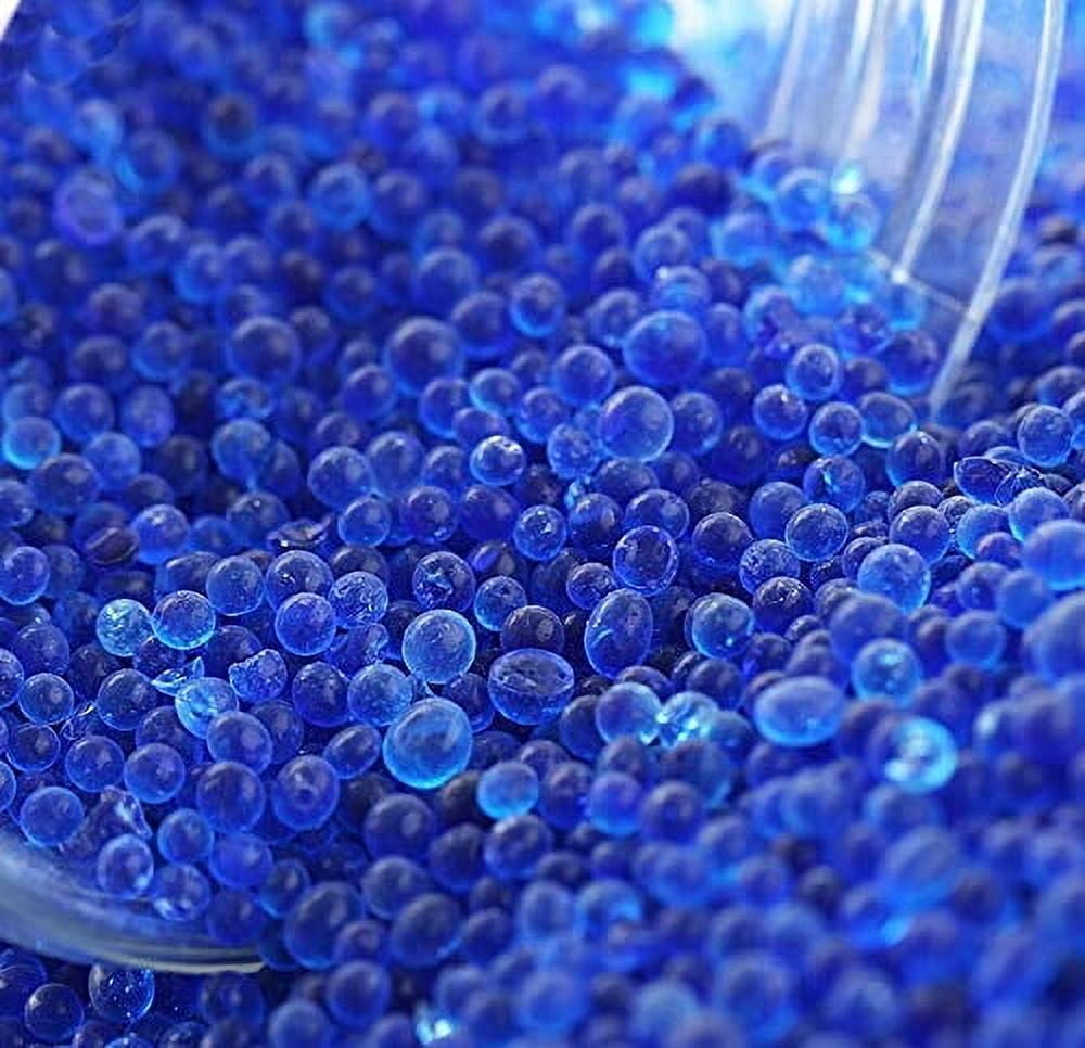 EXMAX Blue Indicating Silica Gel Beads(2-4mm) Desiccant Functional Hard Plastic Canister Dehumidifier Moisture Absorb Box Dryer for Camera Microscopes Telescopes - 10 Pack