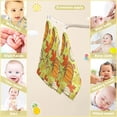 thumbnail image 3 of Dreamtimes 3 PCS Pumpkin and Fall Leaves Baby Muslin Washcloths, Vintage Face Towel Burp Cloths Ultra Soft Absorbent Cotton Bath Wipes Towels for Newborn Boys Girls, 3 of 7