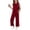 Wine, variant on WQNVRNR Girls 2 Piece Outfits- Sleeveless Tank Top Wide Leg Pants Fashion Cute Casual Loose Matching Lounge Set with Pockets Wine Size 4