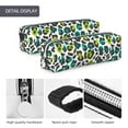 thumbnail image 4 of Fotbe Green Leopard Pattern Leather Pencil Case, Pencil Pouch with Durable Zipper, Compact and Stylish Organizer for Stationery, Art Supplies, Travel Essentials, 4 of 7