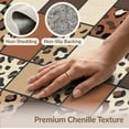 thumbnail image 6 of ODIKA 8'x10' Washable Area Rug Non-Slip Chair-Friendly Mat Mosaic Tonal Patchwork Blocks Brindle Bold Cow Print Spotted Playful Expressive for Dining Room, Large Office, Lounge, 6 of 7