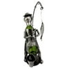 "Atlantic Collectibles Countryside Fisherman Angler Fishing Hobby Man Hand Made Metal Wine Bottle Holder Caddy 15.5""H"