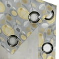 thumbnail image 3 of Ambesonne Yellow Flower Grommet Curtain Single Panel, 60's Pattern, 50"x60", Pale Yellow Pale Grey, 3 of 5