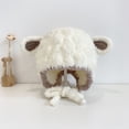 thumbnail image 3 of Gorro de bebé con orejas de peluche, bonito y súper bonito, para otoño e invierno, gorro de bebé para hombre y mujer, gorro de protección auditiva para invierno, 3 of 6