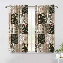 Dashan Farmhouse Floral Blackout Curtains for Bedroom Living Room Decor Grommet Window Drapes 42x63 Inch,2 Panels