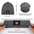 thumbnail image 2 of WWE Winter Beanie Hats for Men Women, Warm Cozy Knitted Cuffed Skull Cap, 2 of 8