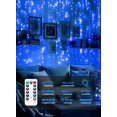 thumbnail image 5 of 300 LED Fairy Curtain Lights, 9.8ft x 9.8ft Curtain String Lights, USB Plug in 8 Lighting Modes LED Christmas String Hanging Lights with Remote for Bedroom Indoor Outdoor Weddings Party Xmas, 5 of 14