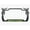 Black/Lime Green, variant on Beach Please Design Palm Tree Style Metal License Plate Frame Personalized/Car Accessories Car Tag Holder Cover (Black/Purple)