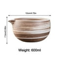 thumbnail image 2 of Spouted Matcha Bowl, Large 600ml Ceramic Chawan with Pourer for Whisking & Serving Japanese Tea, 2 of 6