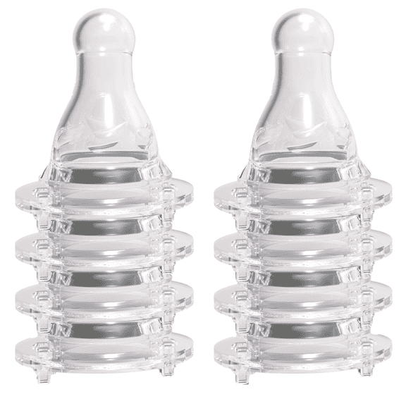 Avima Bottle Nipples, Anti-Colic, Standard Neck, Fast Flow, Breast Like, Silicone, 6 Pack