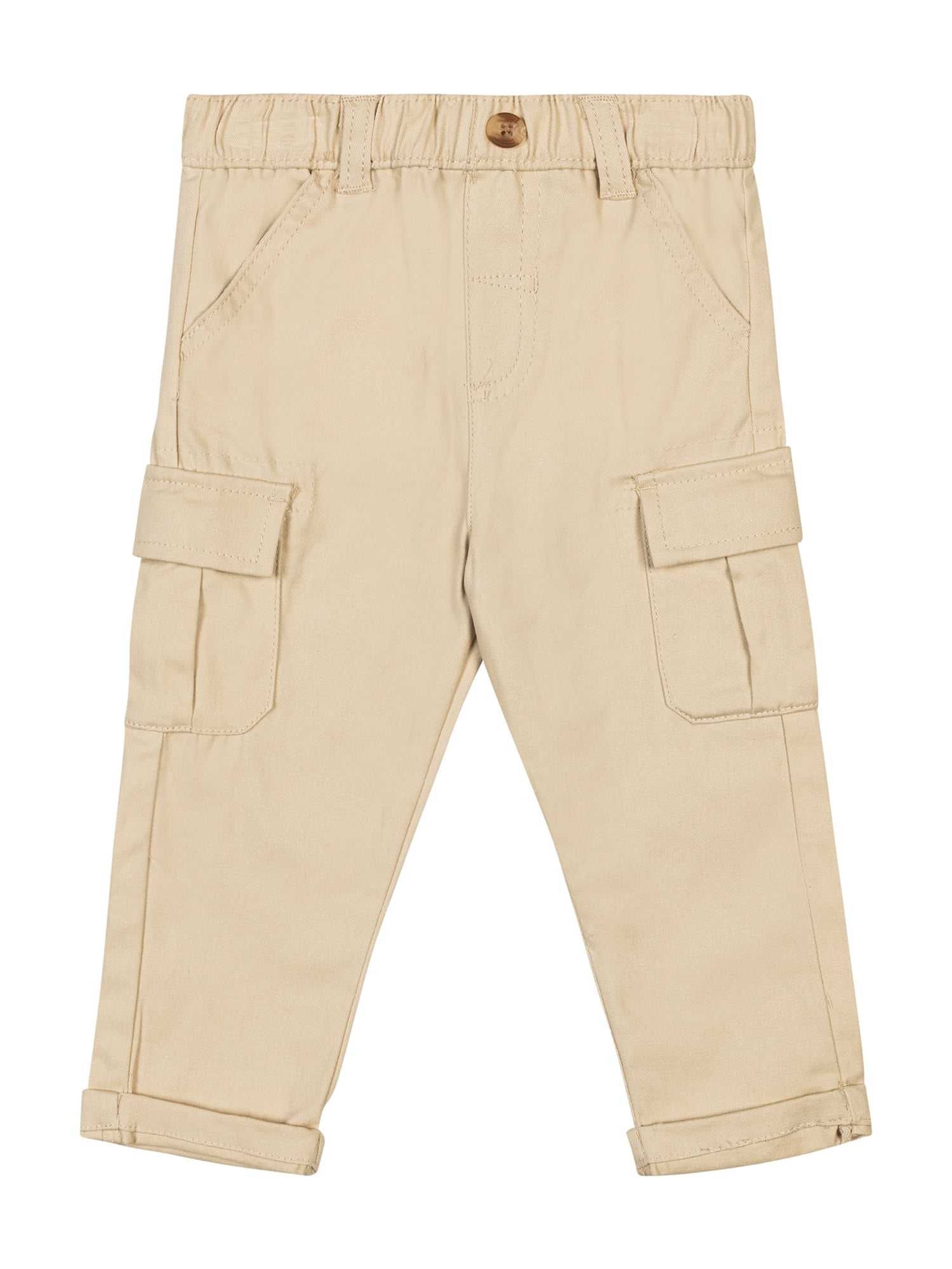 Little Lad Newborn and Infant Boys' Short Sleeve Shirt and Pant, 2-Piece Set, Sizes 0/3M-24M