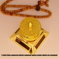 thumbnail image 6 of Solar Driven Vehicle Dashboard Ornament Quiet Rotating Tibetan Prayer Wheel, 6 of 8