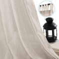 thumbnail image 2 of Natural Effect Extra Long Curtains Made of Linen Mixed Rich Material, Tab Top Curtains Pair Window Curtains/Drape/Panels for Bedroom (Set of 2, 52 by 108 Inch, Angora), 2 of 7