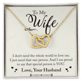 thumbnail image 2 of To My Wife I Don't Need The Whole World Inseparable Necklace, 2 of 7