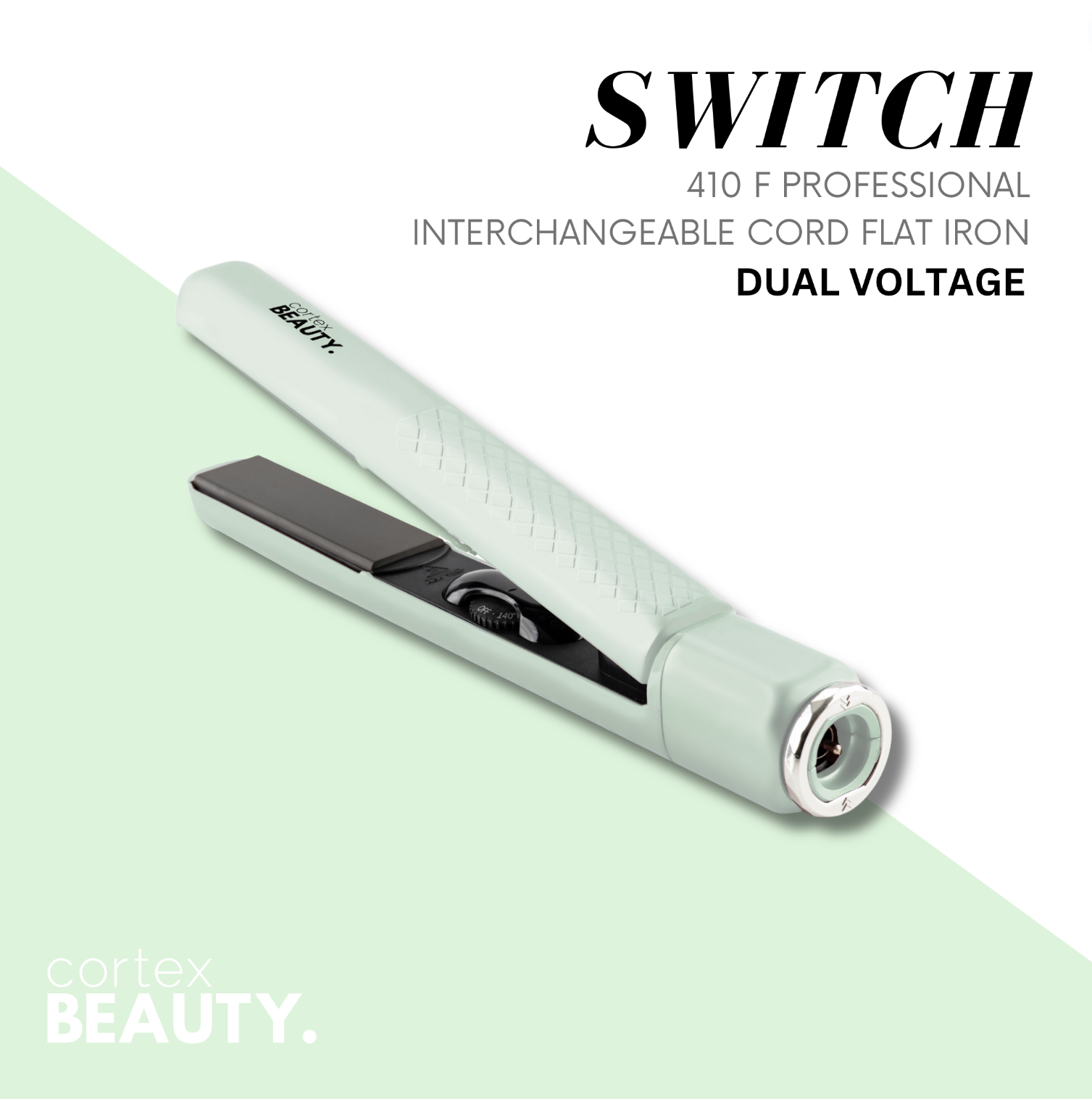 - Cortex beauty Switch Flat Iron Cortex Beauty Switch Flat Iron, 100% Ceramic Plates, Liberia  main image 2