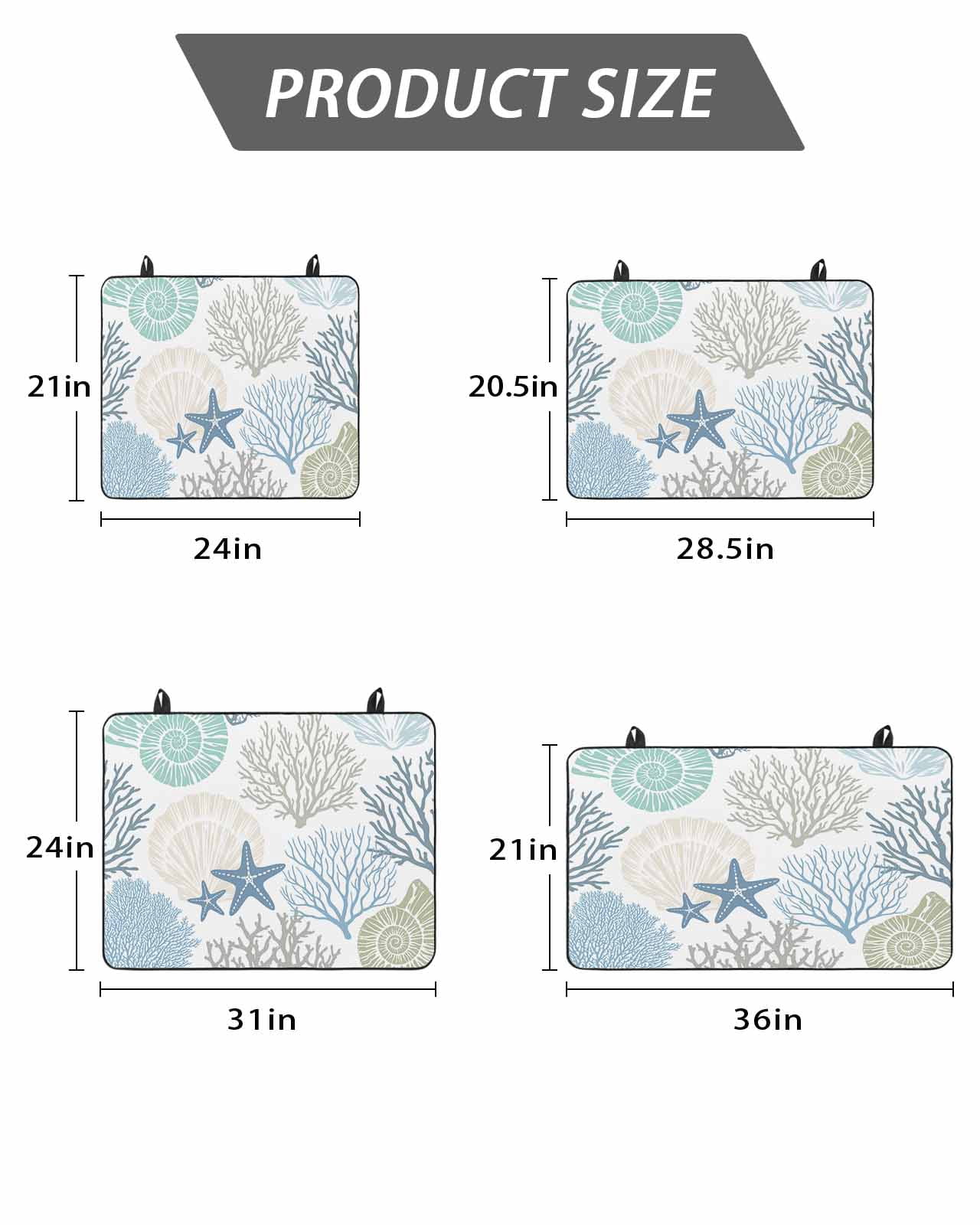 Stove Top Covers for Electric Stove, Coastal Glass Stovetop Cover Protector, Summer Beach Nautical Coral Starfish Induction Cooktop Protector Oven Mat for Kitchen Countertop 24"x21"