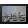 thumbnail image 2 of Guardi 18x13 Black Modern Framed Museum Art Print Titled - Dogana of Venice, 2 of 5