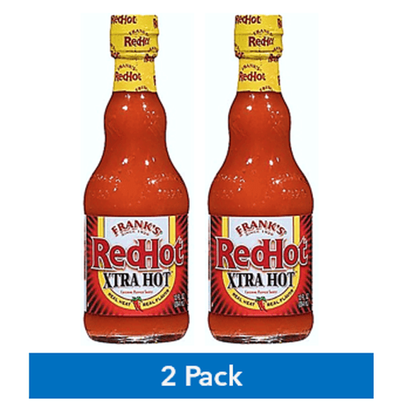 Frank's RedHot Xtra Hot Cayenne Pepper Sauce - 2 Pack (12 oz Bottles)