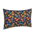 thumbnail image 2 of Naloa Colorful Pineapples1 Pillowcase, Throw Pillowcase, Wrinkle-Free, Stain-Resistant with Hidden Zipper for Bedroom Sofa - 20"x30", 2 of 9