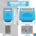 thumbnail image 2 of 2 Pack Identity Protection Roller Stamp Identity Theft, Confidential, Privacy Roller Stamp Information Blocker and 4 Pack Refill Ink for ID Account Data Address Security(Blue), 2 of 7