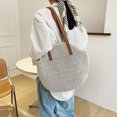 thumbnail image 4 of Bolsa Bolso de hombro tejido hecho a mano Boho Summer Tote Bolso de playa de paja (Blanco) Tmvgtek Para estrenar, 4 of 9