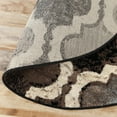 thumbnail image 4 of Superior Viking Trellis Indoor Large Area Rug, 5' Round, Chocolate, 4 of 7