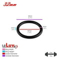 thumbnail image 4 of LeLuv 5mm Round Gauge Cock Ring - Purple, Stainless Steel - 28, 30, 32mm Inside Diameter 3-Pack, 4 of 5